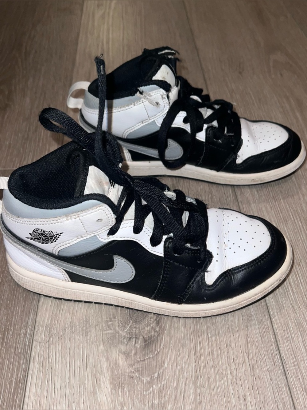 Black & Silver Jordans